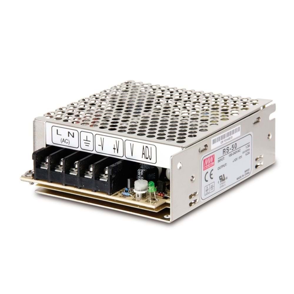 Meanwell RS-50-24 ,110v..220vac 24vdc/2.2a Güç Kaynağı