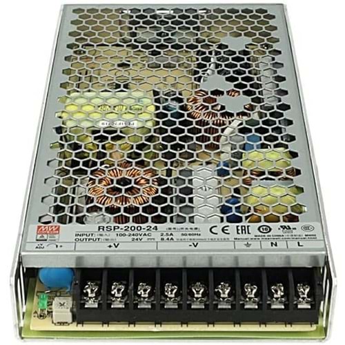 Meanwell RSP-200-24 ,110v..220vac 24vdc/8.4a Güç Kaynağı
