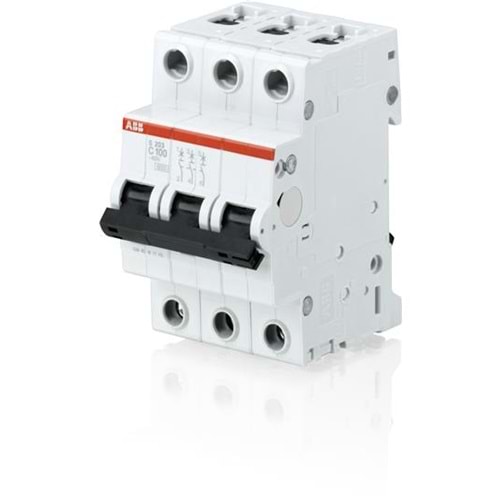 Abb S203-C80 ,3-Faz C-80a/6kA Otomatik Sigorta