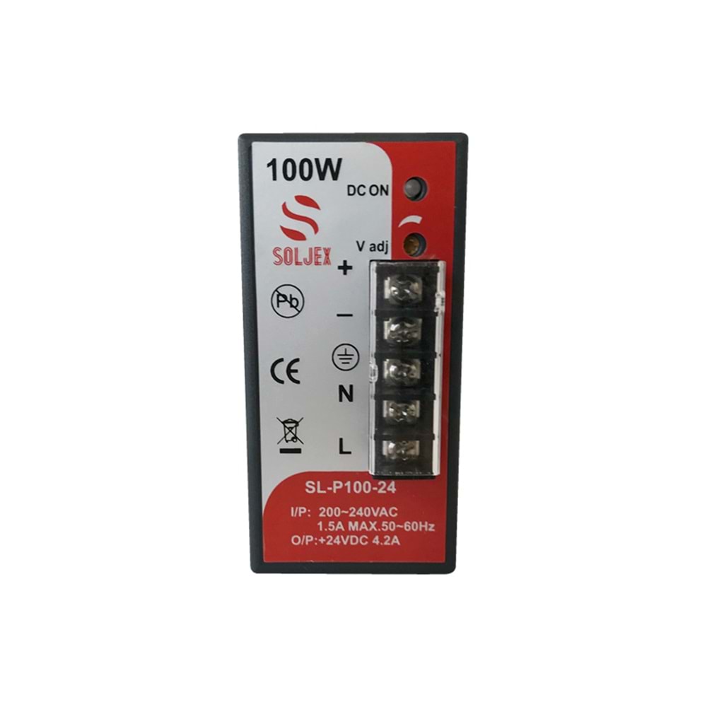 Soljex SL-P100-24 ,110..220vac 24vdc/4.2a Güç Kaynağı