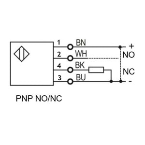 Lanbao PSST-BC40DPB-E2 ,M18/40cm PNP-NO/NC M12-4 Pin Cisim Fotosel