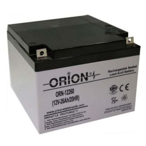 Orion ORN-12260 ,12v/26ah Kuru Akü