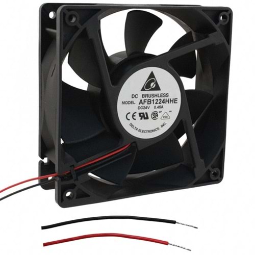 Delta AFB1224HHE ,120x38mm 24vdc 120-Cfm 2-Kablo Fan