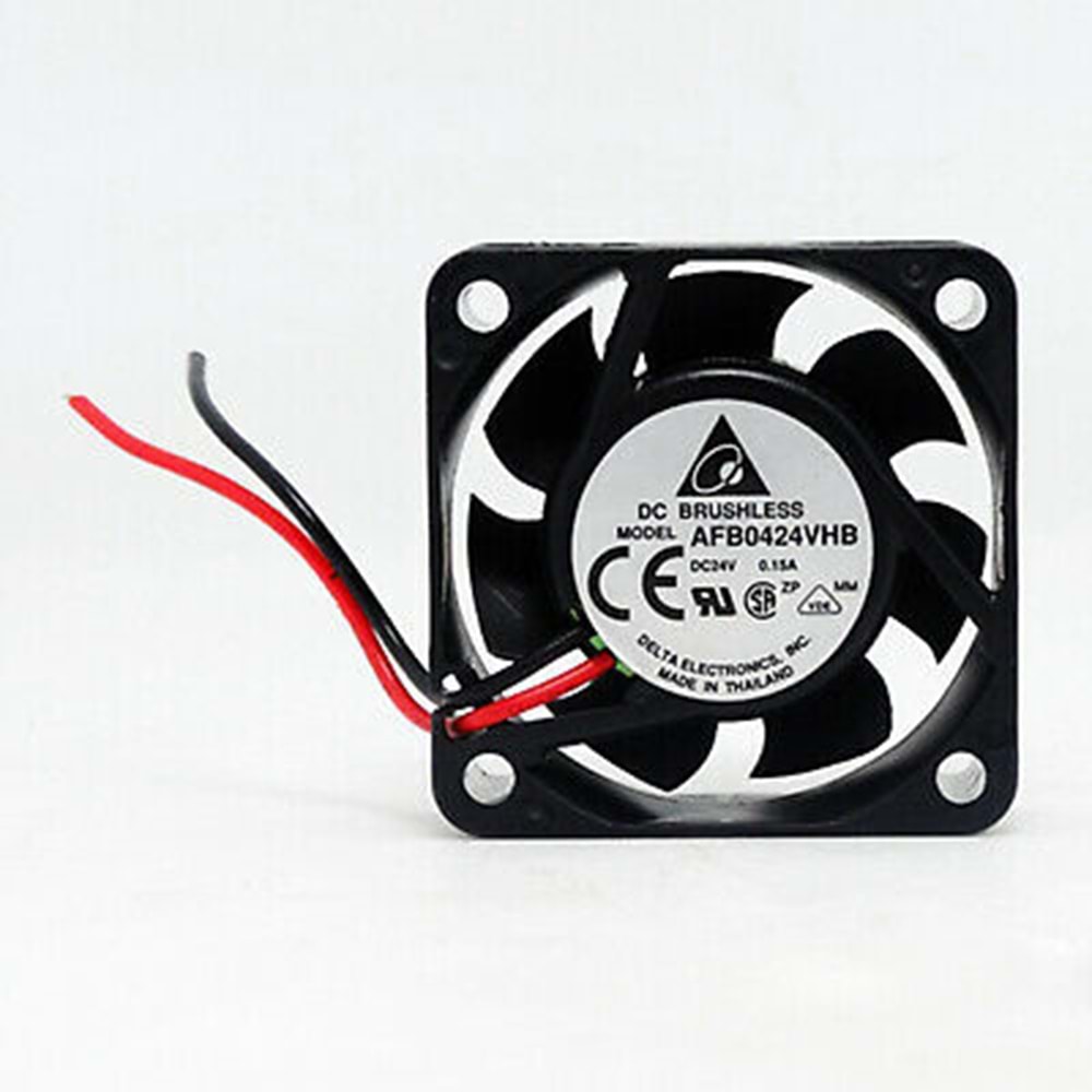 Delta AFB0424VHB ,40x15mm 24vdc 13-Cfm 2-Kablo Fan