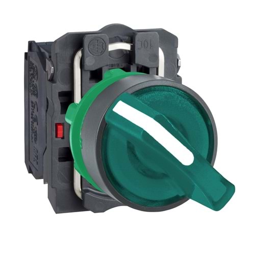Schneider XB5AK123B5 ,2-Konum/Kontak-1A Yeşil-24v Kalıcı M22 Anahtar