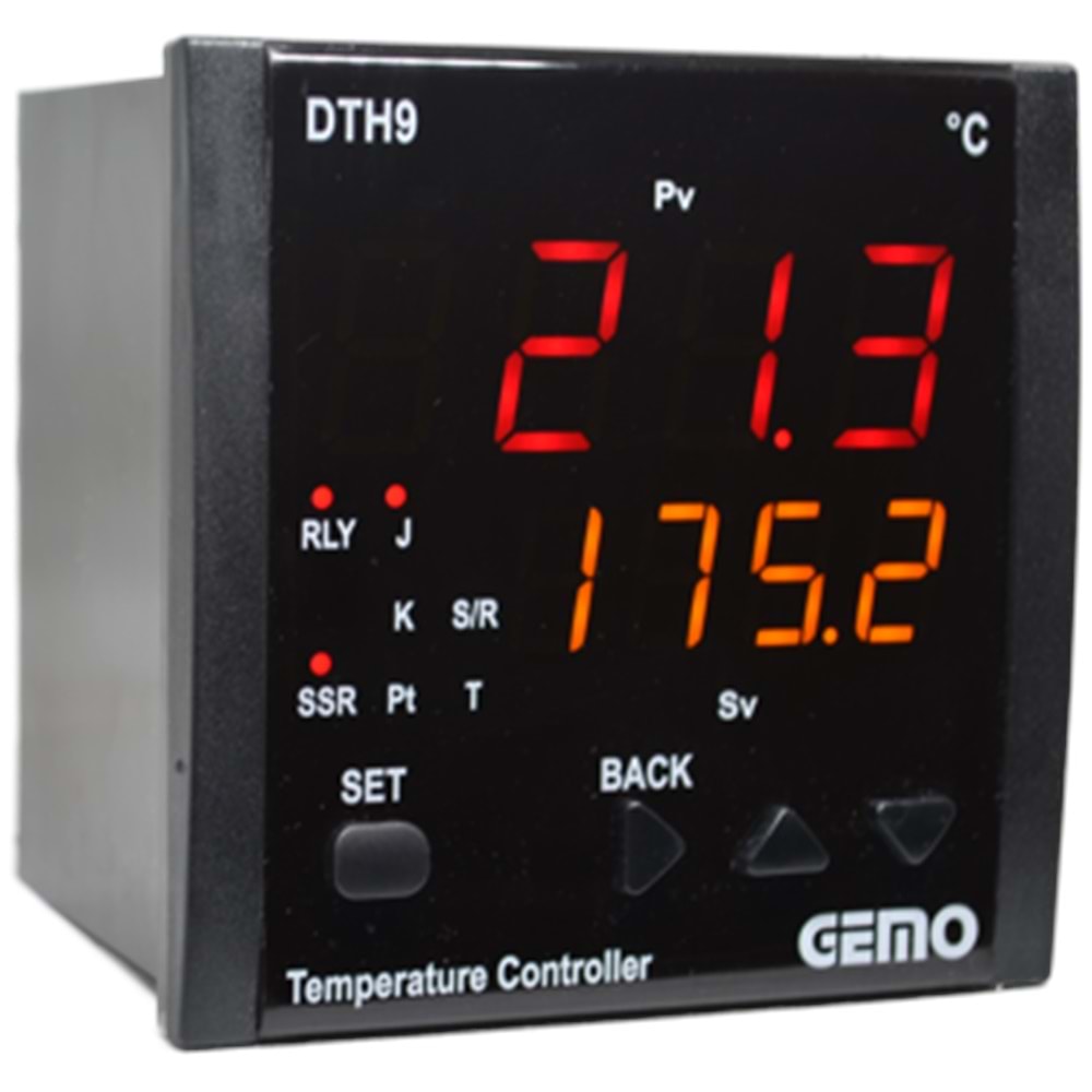 GEMO DTH9-24V (24Vac/dc,96x96,RÖLE/SSR,UNIVERSAL,ISI KONTROL)
