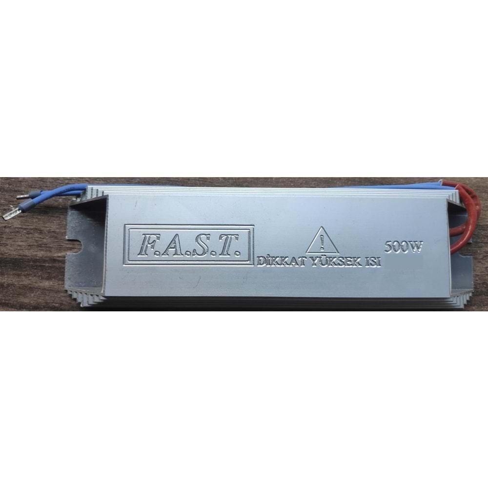 Fast RES-ALÜ-15R/500W ,245x65x35mm Alüminyum Fren Direnç