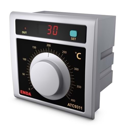 Enda ATC9311-230-FE400 ,96x96mm 220vac TC-J Kontak-1A1K Isı Kontrol