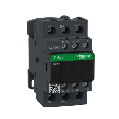 Schneider LC1D32M7 ,15kw/32a Kontak-3A+1A1K 220vac Kontaktör