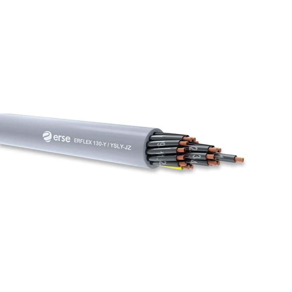 Erse YSLY-24x1 ,Kesit 1mm² 24-Damar/Çok Telli Pvc Kumanda Kablo