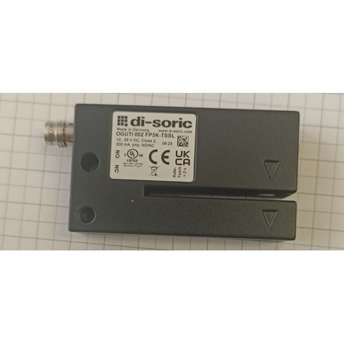 Di-Soric OGUTI002FP3K-TSSL ,PNP-NO/NC M8-4P Çatal Sensör