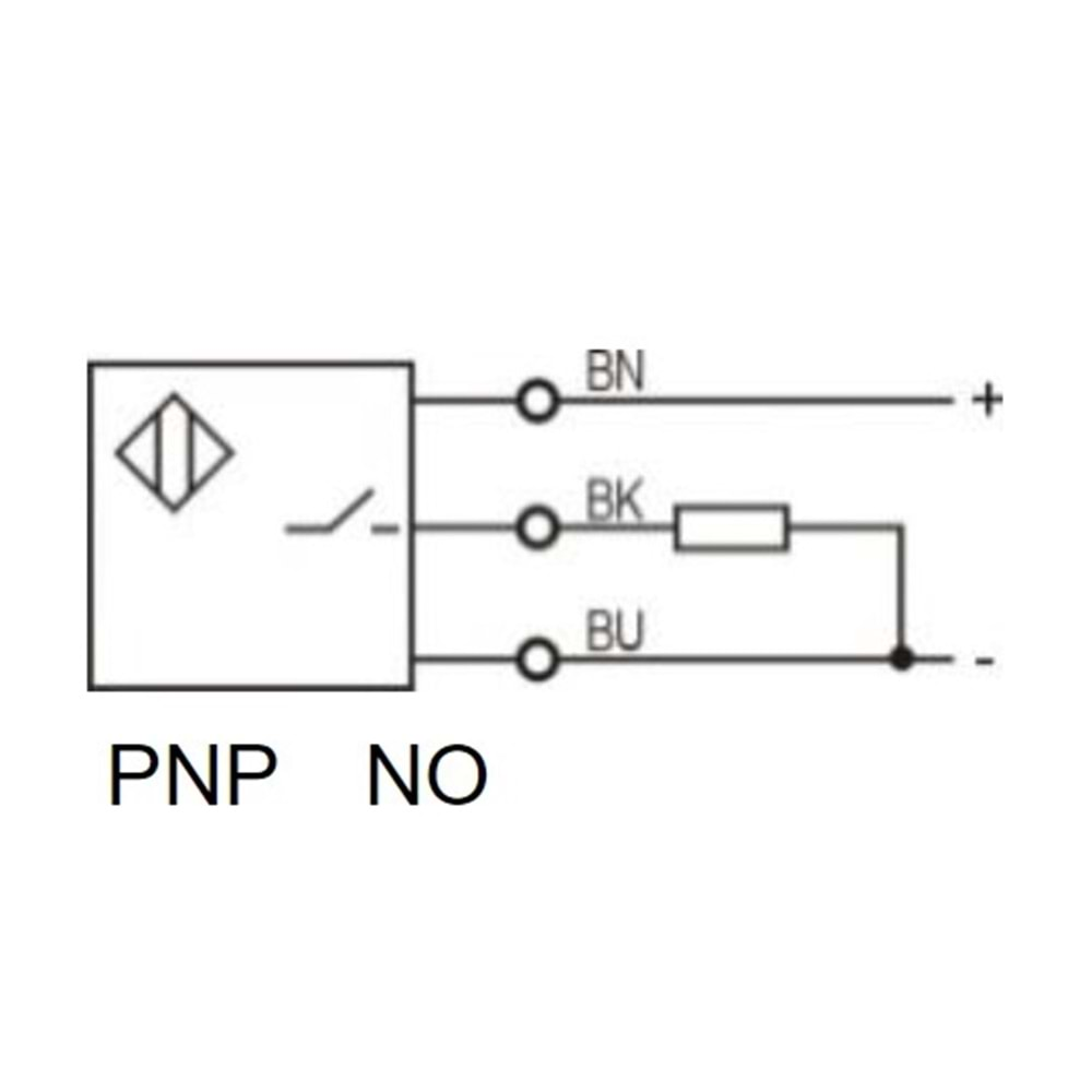 Lanbao LR08TBN04DPOY ,M8/4mm PNP-NO 3-Kablo Endüktif Sensör