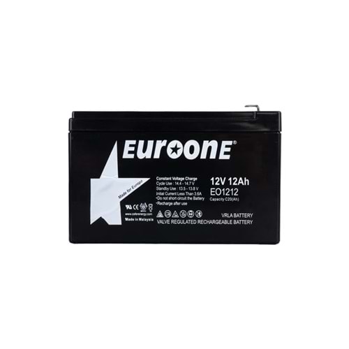 Euroone EO1212 ,12v/12ah Kuru Akü