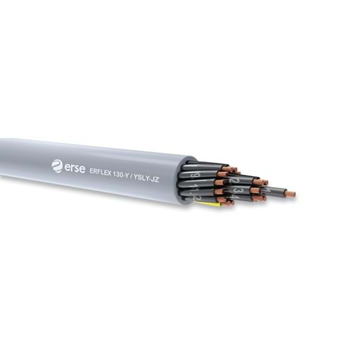Erse YSLY-10x0.75 ,Kesit 0.75mm² 10-Damar/Çok Telli Pvc Kumanda Kablo