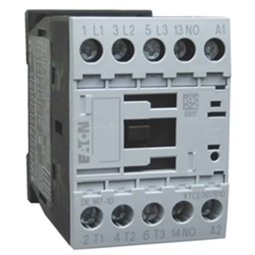Eaton DILM7-10-EA(220V) ,3kw/6a Kontak-3A+1A 220vac Kontaktör