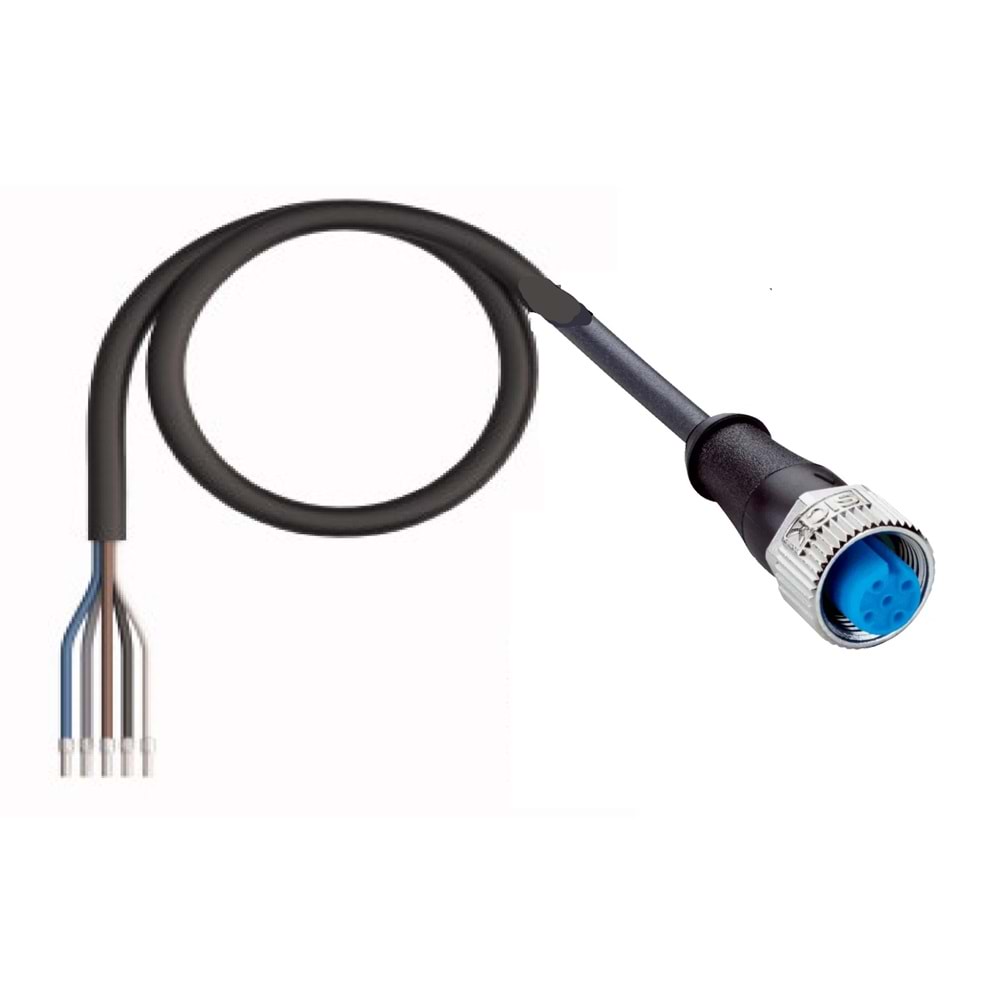 Sick YF2A25-050UB6XLEAX (2095733) ,M12-5P/Düz Pur-5mt Sensör Kablo
