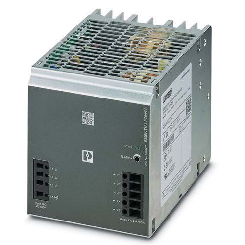 Phoenix PS/3AC/24DC/480W/EE ,3-Faz/380v 24vdc/20a Güç Kaynağı