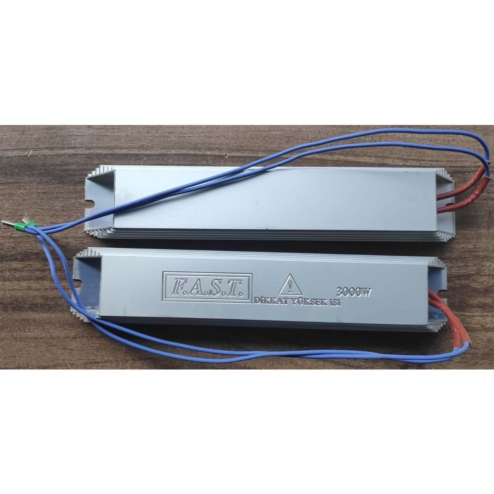Fast RES-ALÜ-20R/3000W ,345x65x35mm 2x1500w Alüminyum Fren Direnç