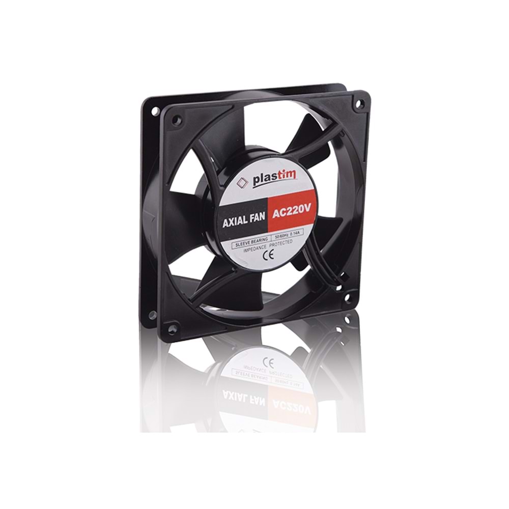 Plastim PF12025B ,120x25mm 220vac 72-Cfm 2-Kablo Fan