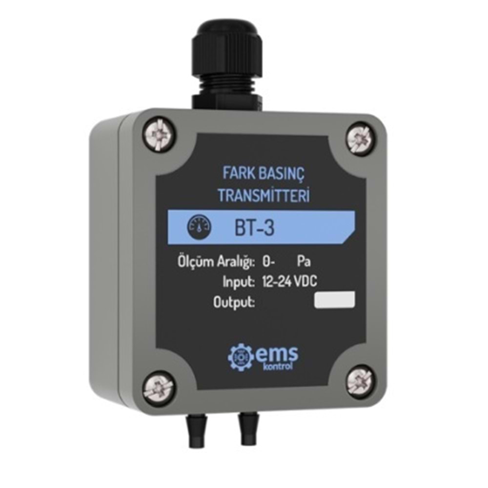 Ems BT-341-500pA ,24vdc 0..500pA 4..20mA Fark Basınç Sensör