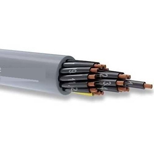 Erse YSLY-8x0.50 ,Kesit 0.50mm² 8-Damar/Çok Telli Pvc Kumanda Kablo
