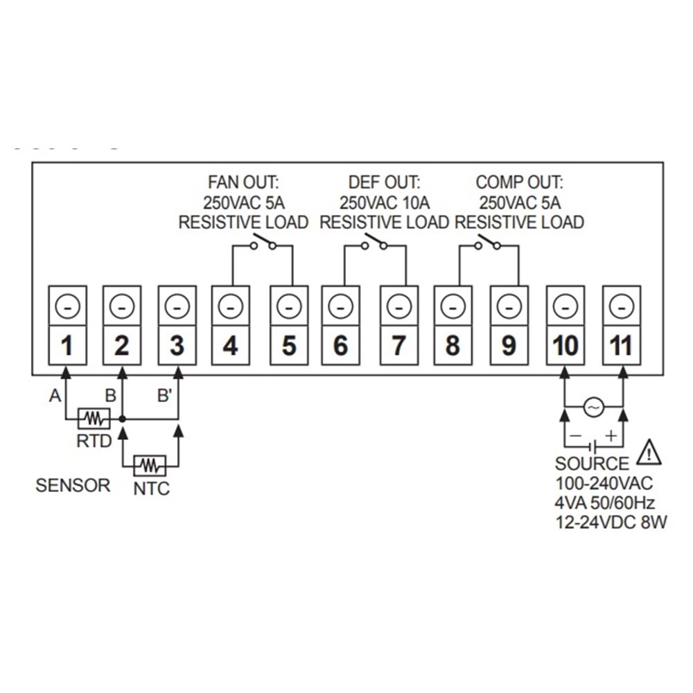 Autonics TC3YF-24R ,72x36mm 110v..220vac NTC Kontak-2A Soğutma Kontrol