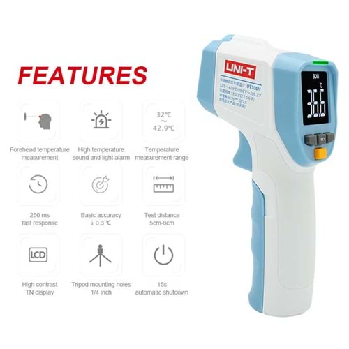 Uni-t UT305H ,42c Infrared Termometre